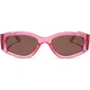 Diff 55mm Kai Slim Sunglasses In Pink