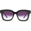 Diff 56mm Makay Square Sunglasses In Black/grey