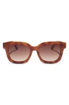Diff 56mm Makay Square Sunglasses In Brown