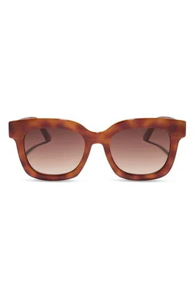 Diff 56mm Makay Square Sunglasses In Brown