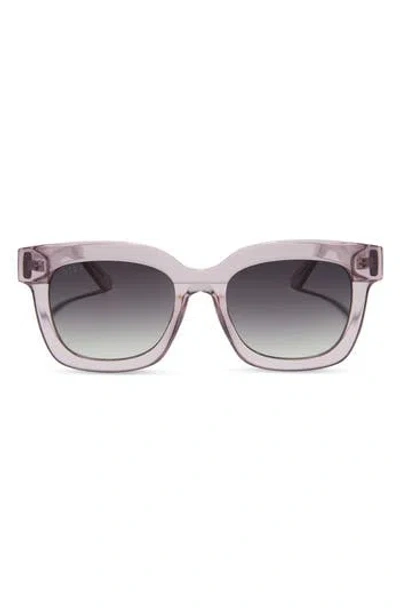 Diff 56mm Makay Square Sunglasses In Light Pink Crystal