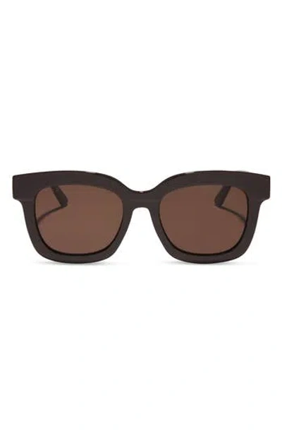 Diff 56mm Makay Square Sunglasses In Mahogany