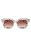 Diff 56mm Makay Square Sunglasses In White
