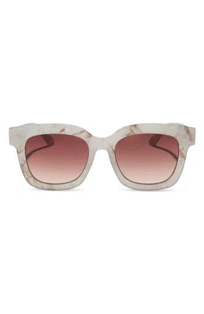 Diff 56mm Makay Square Sunglasses In White