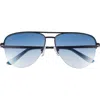 Diff 59mm August Aviator Sunglasses In Black
