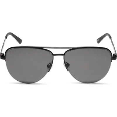 Diff 59mm August Aviator Sunglasses In Black