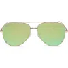 Diff 63mm Scarlett Sunglasses In Green