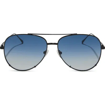 Diff 63mm Scarlett Sunglasses In Black/ocean