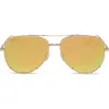Diff 63mm Scarlett Sunglasses In Champagne