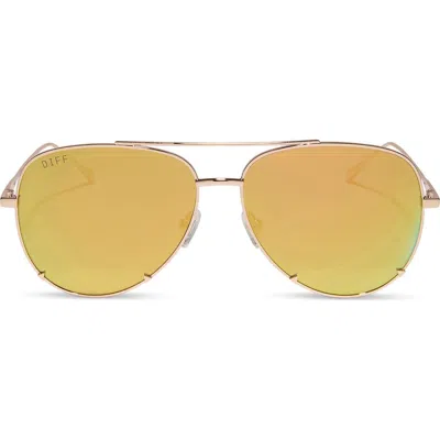 Diff 63mm Scarlett Sunglasses In Champagne