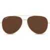 Diff 63mm Scarlett Sunglasses In Gold/brown