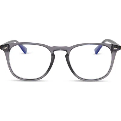 Diff Alex 54mm Square Optical Glasses In Smoke Crystal