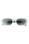 Diff Allegra 53mm Polarized Rectangle Sunglasses In Grey