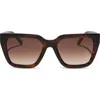Diff Amara 54mm Square Sunglasses In Brown