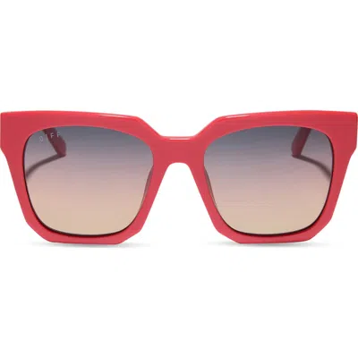 Diff Ariana 54mm Gradient Square Sunglasses