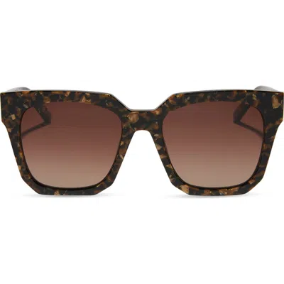 Diff Ariana 54mm Gradient Square Sunglasses In Blue
