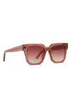Diff Ariana Ii 54mm Gradient Square Sunglasses In Dusk Gradient