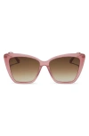 DIFF BECKY II 55MM CAT EYE SUNGLASSES