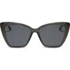 Diff Becky Ii 55mm Cat Eye Sunglasses