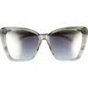 Diff Becky Ii 56mm Cat Eye Sunglasses In Purple