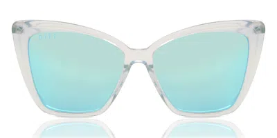 Diff Becky Ii De01-0030-outyn Men's Sunglasses Blue Size 56