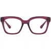 Diff Bella 54mm Gradient Square Optical Glasses In Festive Umbria/clear