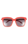Diff Bella 54mm Gradient Square Sunglasses