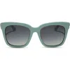 Diff Bella 54mm Gradient Sunglasses In Grey Gradient