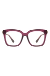 Diff Bella 54mm Square Optical Glasses In Burgundy