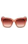 Diff Bella Ii 54mm Gradient Square Sunglasses In Dusk / Dusk Gradient