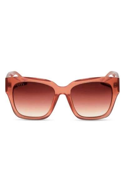 Diff Bella Ii 54mm Gradient Square Sunglasses In Dusk / Dusk Gradient