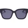 Diff Bella Ii 54mm Polarized Gradient Square Sunglasses In Royal/midnight