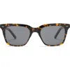 Diff Billie 52mm Polarized Square Sunglasses In Gray