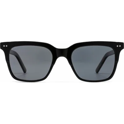 Diff Billie 52mm Polarized Square Sunglasses In Gray