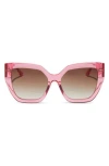 Diff Blaire 55mm Gradient Cat Eye Sunglasses