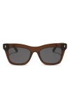 Diff Bradley 50mm Cat Eye Sunglasses In Brown