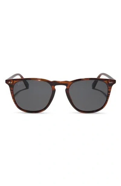 Diff Brody Xl 51mm Square Sunglasses In Brown