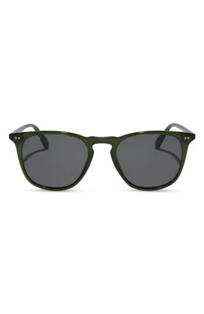 Diff Brody Xl 51mm Square Sunglasses In Green