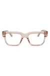 Diff Cade 52mm Square Blue Light Blocking Glasses In Yellow