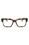 Diff Cade 52mm Square Blue Light Blocking Glasses In Transparent