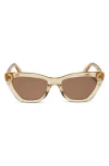 Diff Camila 56mm Gradient Square Sunglasses In Brown