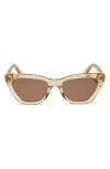 Diff Camila 56mm Gradient Square Sunglasses In Brown