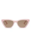 Diff Camila 56mm Gradient Square Sunglasses In Brown/ Pink