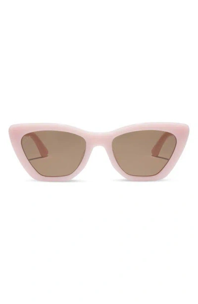 Diff Camila 56mm Gradient Square Sunglasses In Brown/ Pink