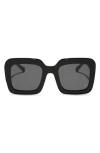 Diff Charise 50.5mm Square Sunglasses In Grey