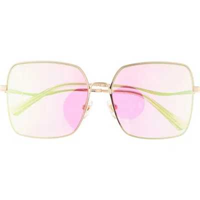 Diff Clara 59mm Gradient Square Sunglasses