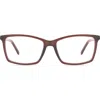 Diff Connor 55mm Square Optical Glasses In Brown