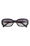 Diff Cove Oval Sunglasses In Black