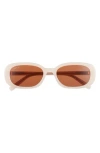 Diff Cove Oval Sunglasses In Neutral