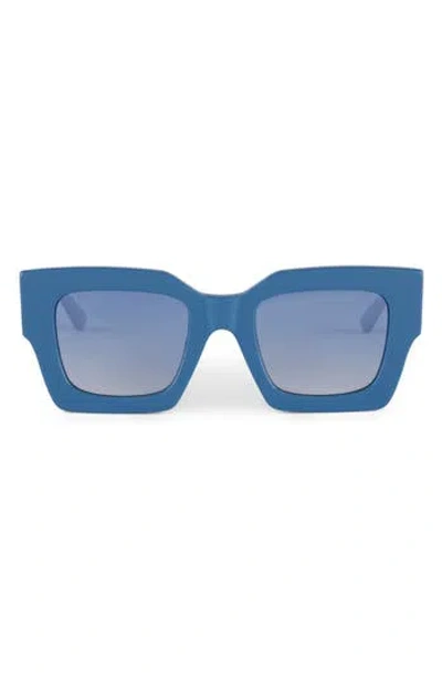 Diff Daniella 52mm Gradient Square Sunglasses In Blue